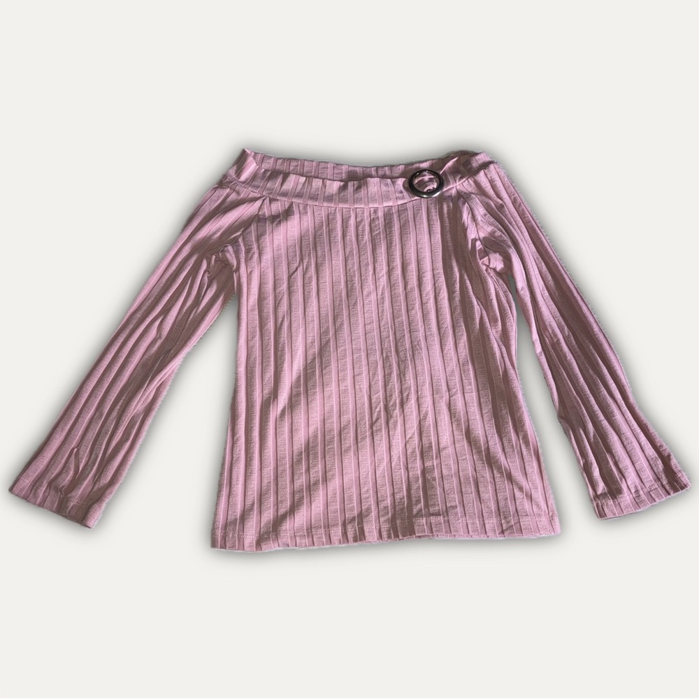 (SOLD ON DEPOP)Pink Ribbed Women’s Top